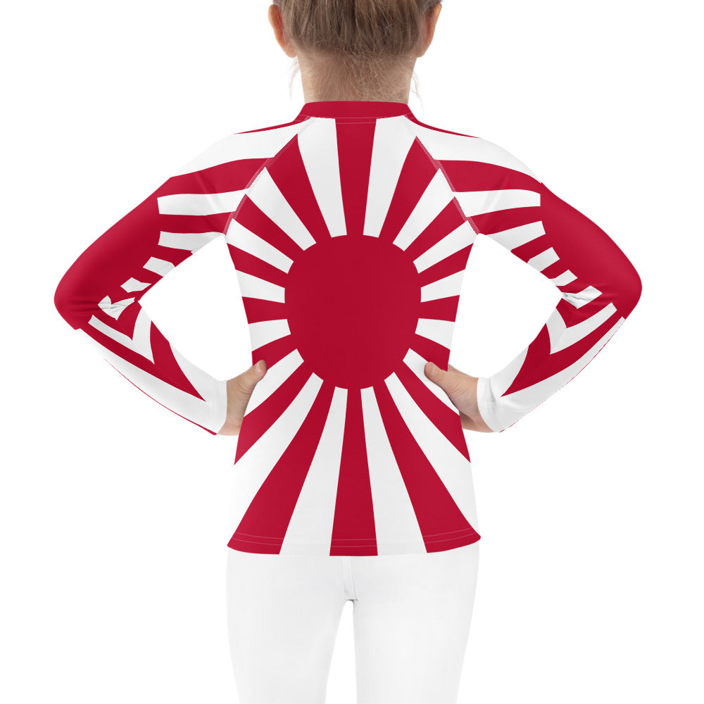 Kids Rash Guard "SUNRISE" produced by HINOMARU-HONPO