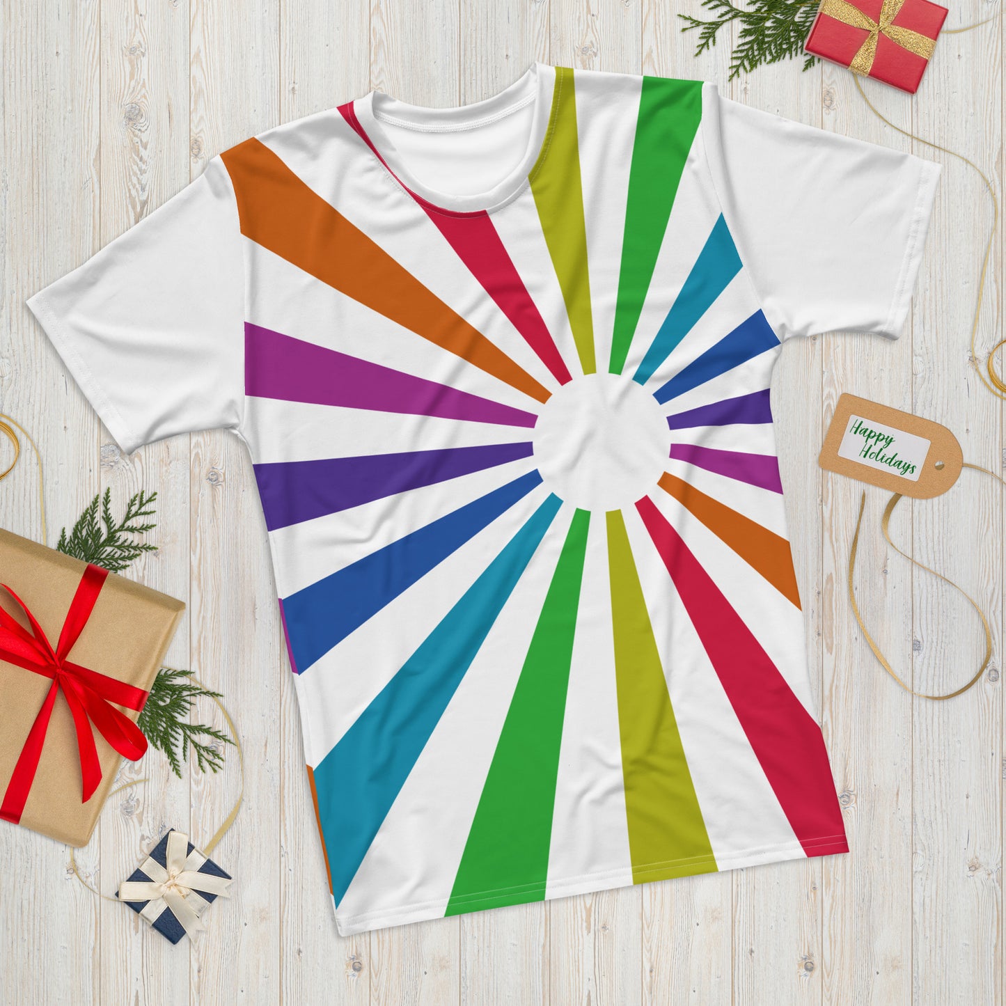 Men's T-shirt "White Rainbowrise"