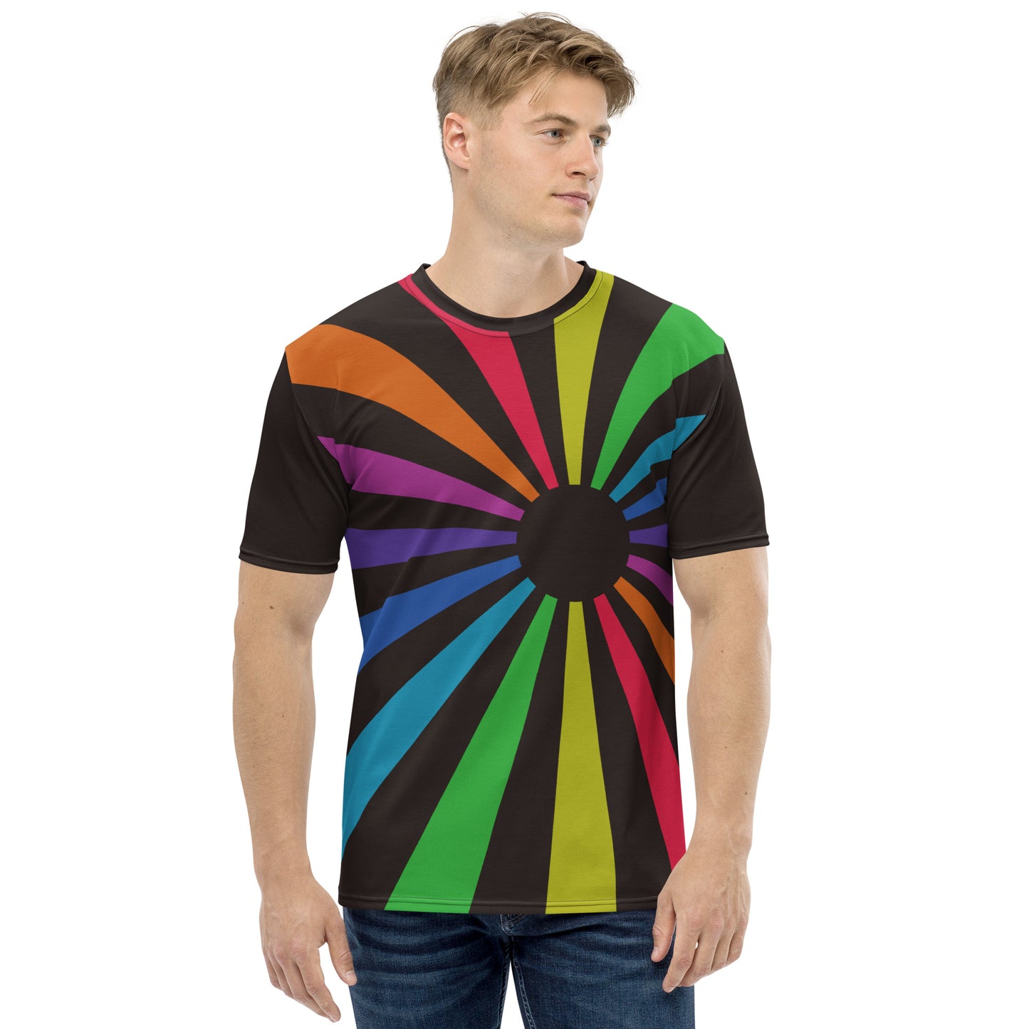 Men's T-shirt "Black Rainbowrise"