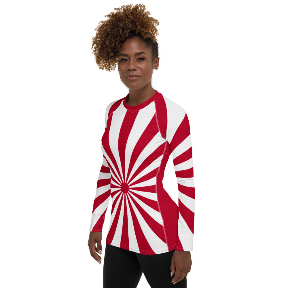Women's Rash Guard "SUNRISE 2" produced by HINOMARU-HONPO