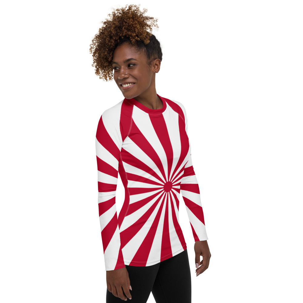 Women's Rash Guard "SUNRISE 2" produced by HINOMARU-HONPO