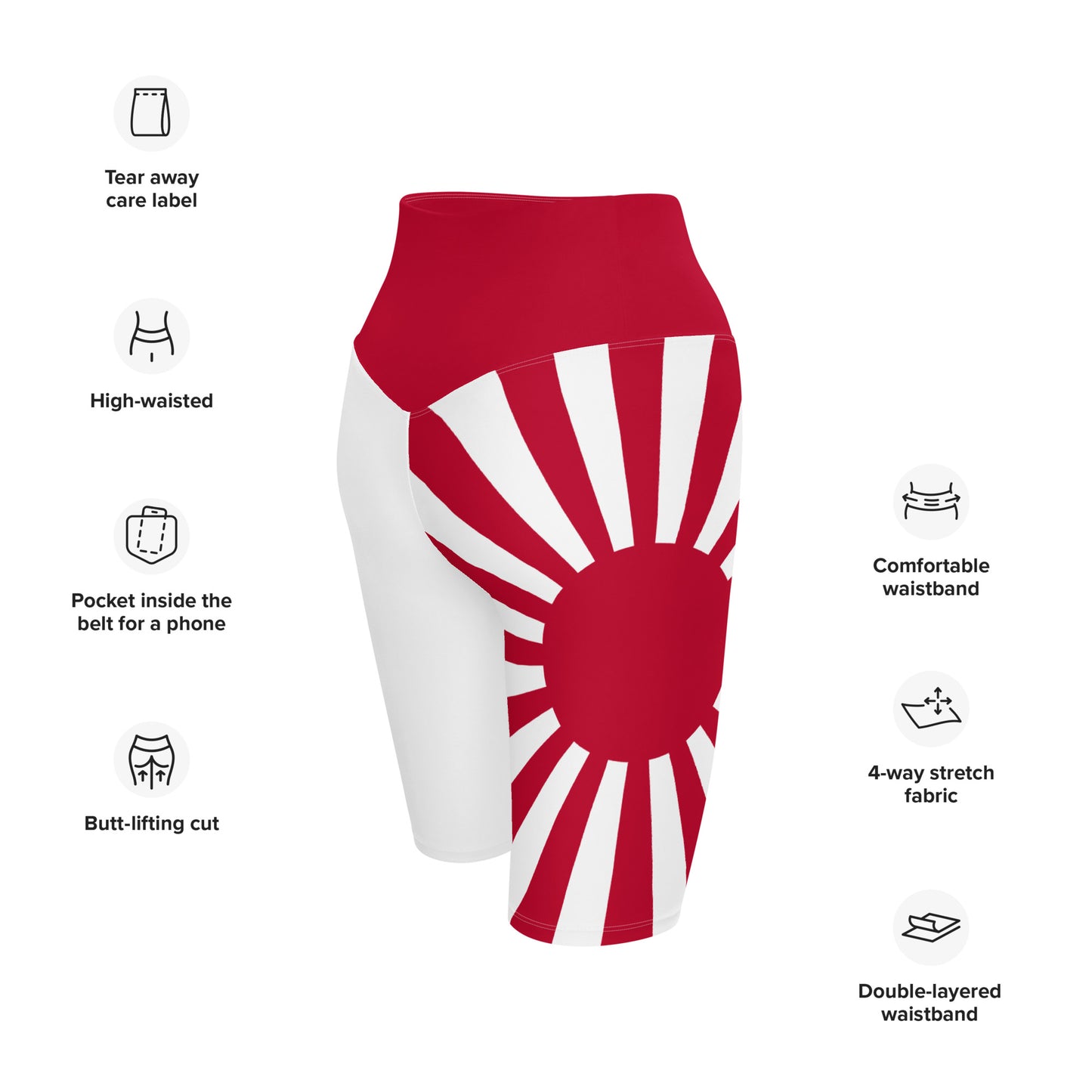 Biker Shorts "SUNRISE" produced by HINOMARU-HONPO