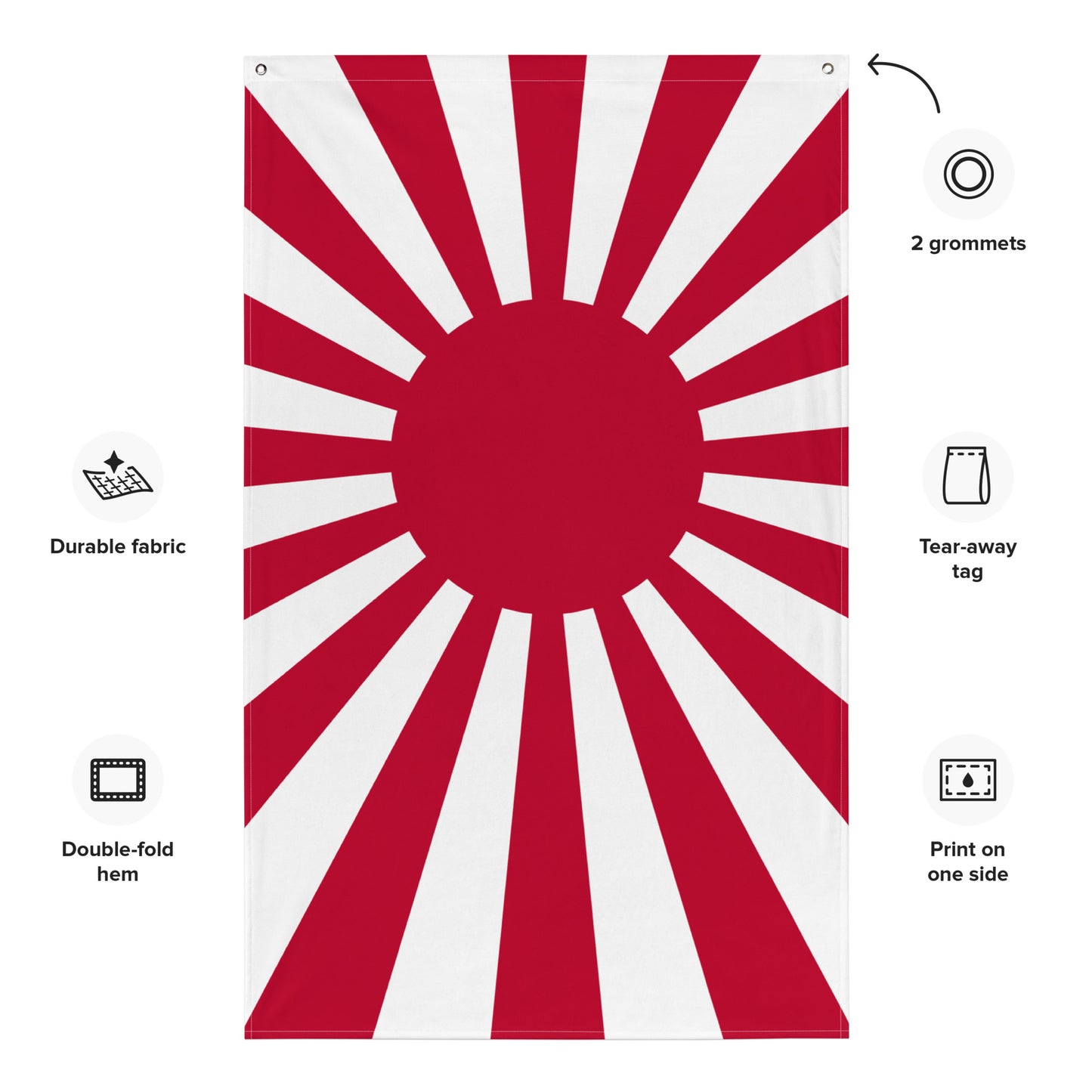 Flag "SUNRISE" produced by HINOMARU-HONPO