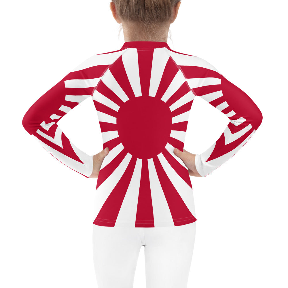 Kids Rash Guard "SUNRISE" produced by HINOMARU-HONPO