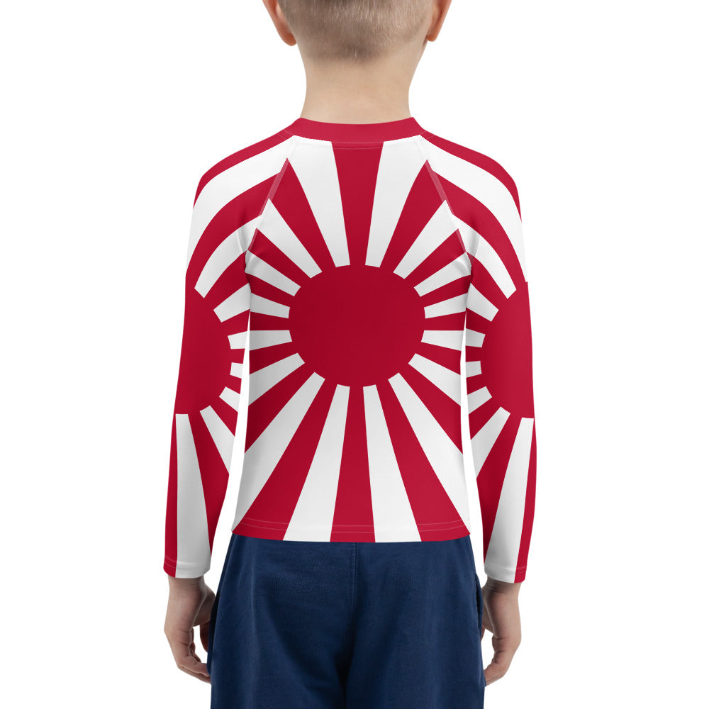 Kids Rash Guard "SUNRISE" produced by HINOMARU-HONPO