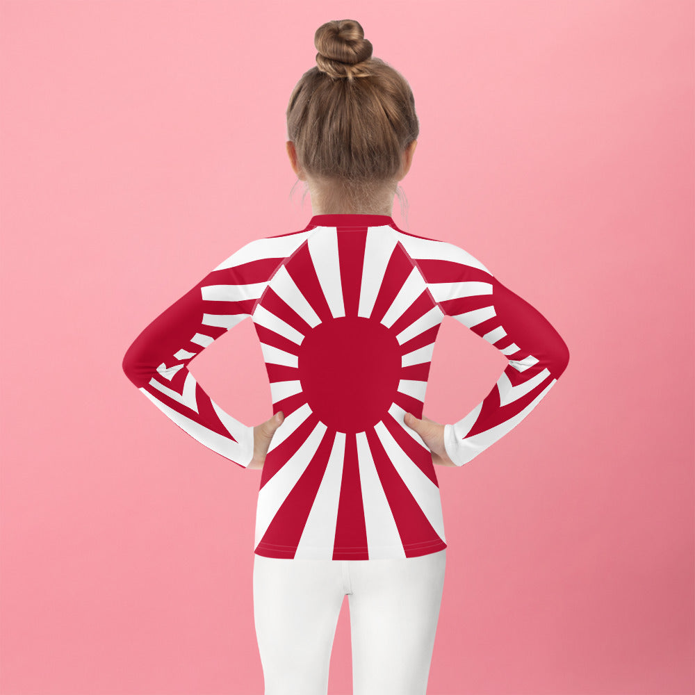 Kids Rash Guard "SUNRISE" produced by HINOMARU-HONPO