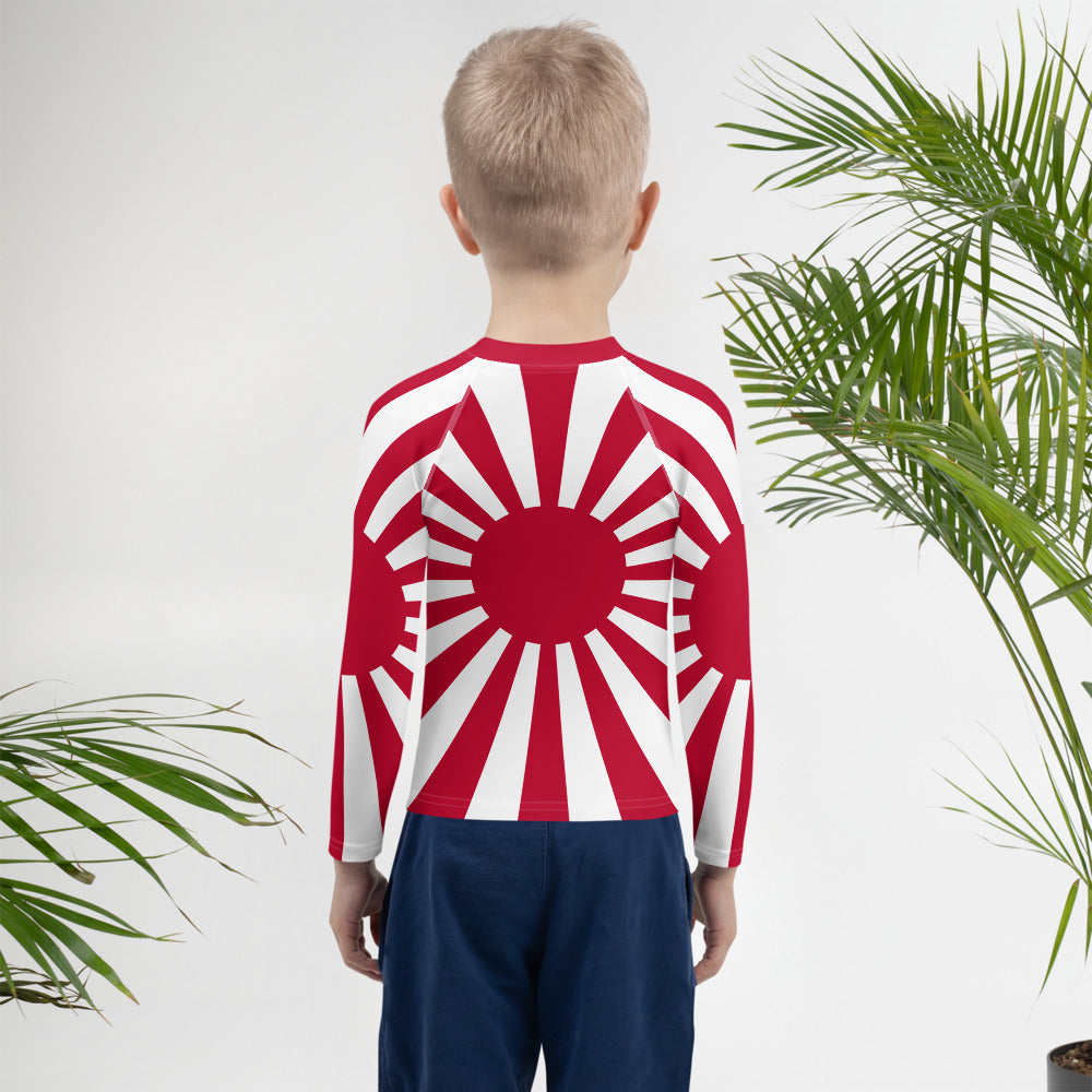 Kids Rash Guard "SUNRISE" produced by HINOMARU-HONPO