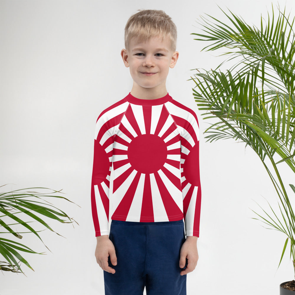 Kids Rash Guard "SUNRISE" produced by HINOMARU-HONPO