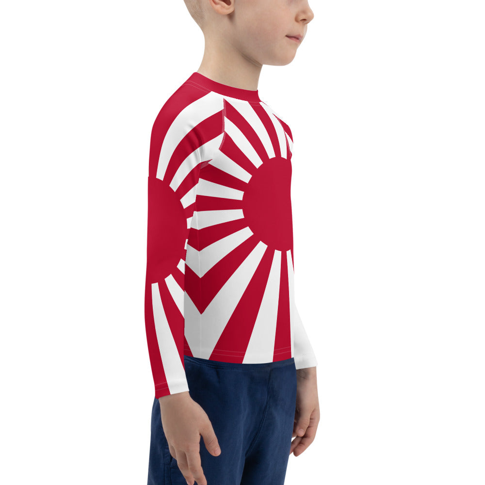 Kids Rash Guard "SUNRISE" produced by HINOMARU-HONPO