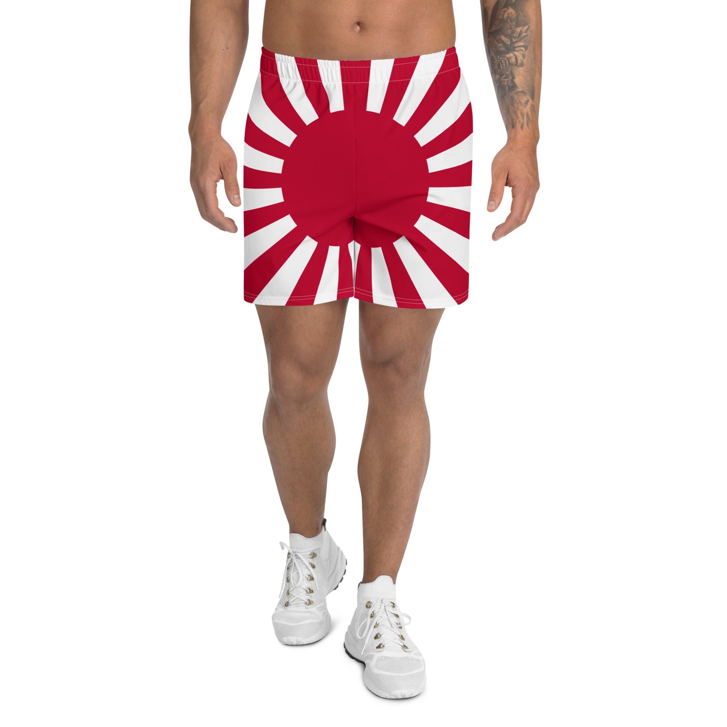 Men's Athletic Long Shorts "SUNRISE" produced by HINOMARU-HONPO