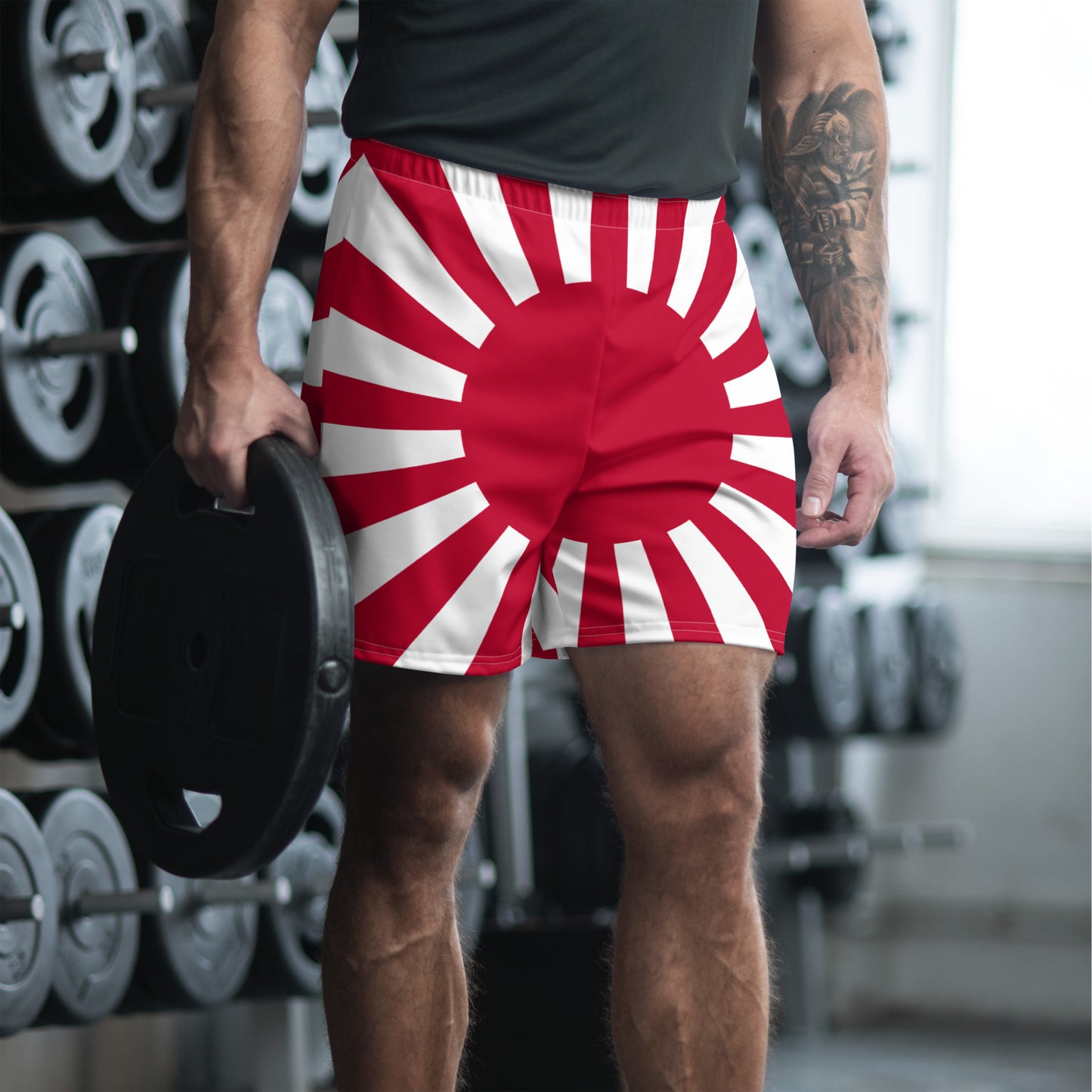 Men's Athletic Long Shorts "SUNRISE" produced by HINOMARU-HONPO