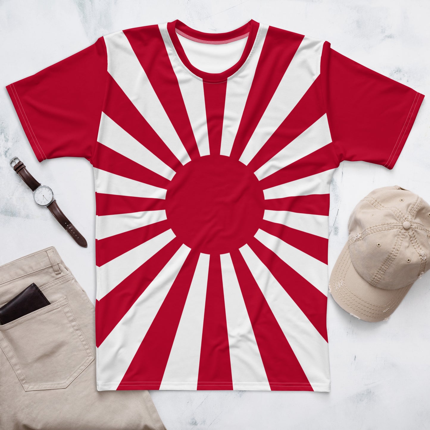 Men's T-shirt "SUNRISE" produced by HINOMARU-HONPO