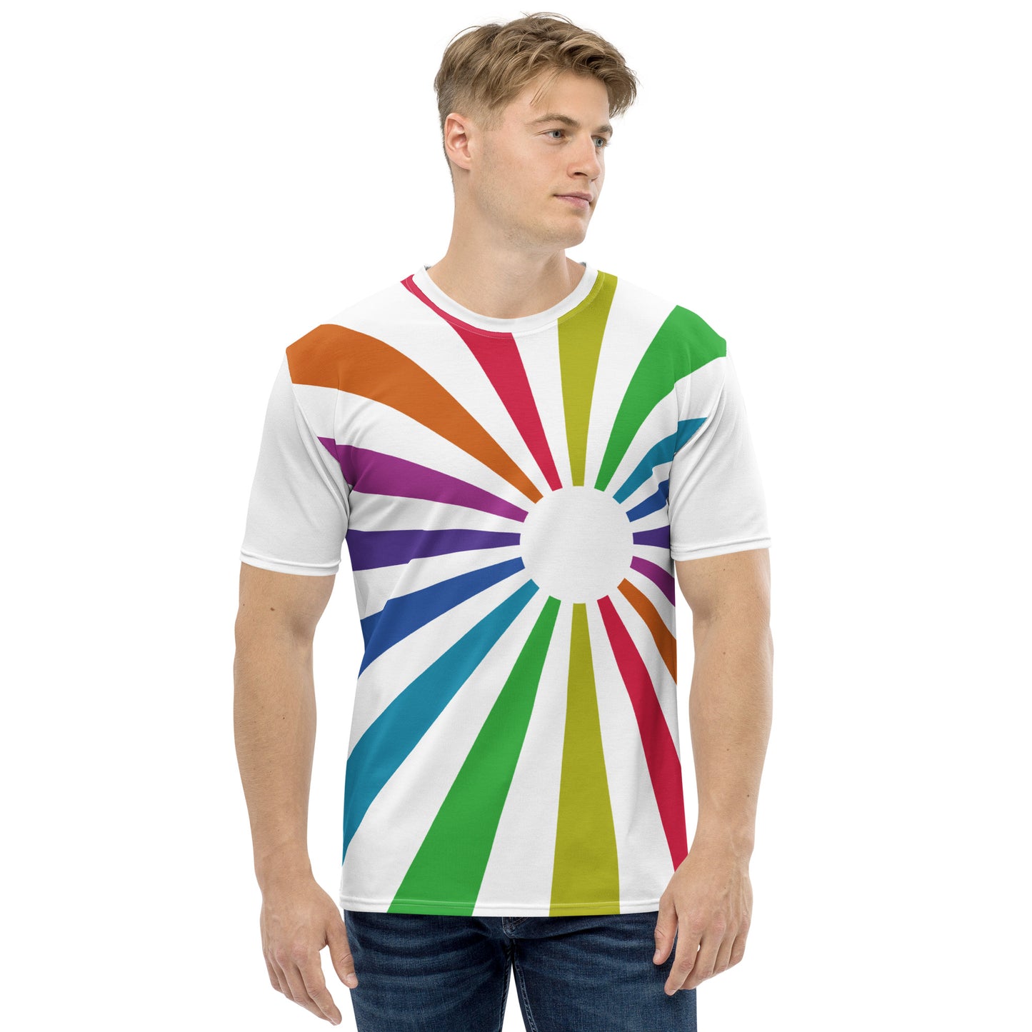 Men's T-shirt "White Rainbowrise"