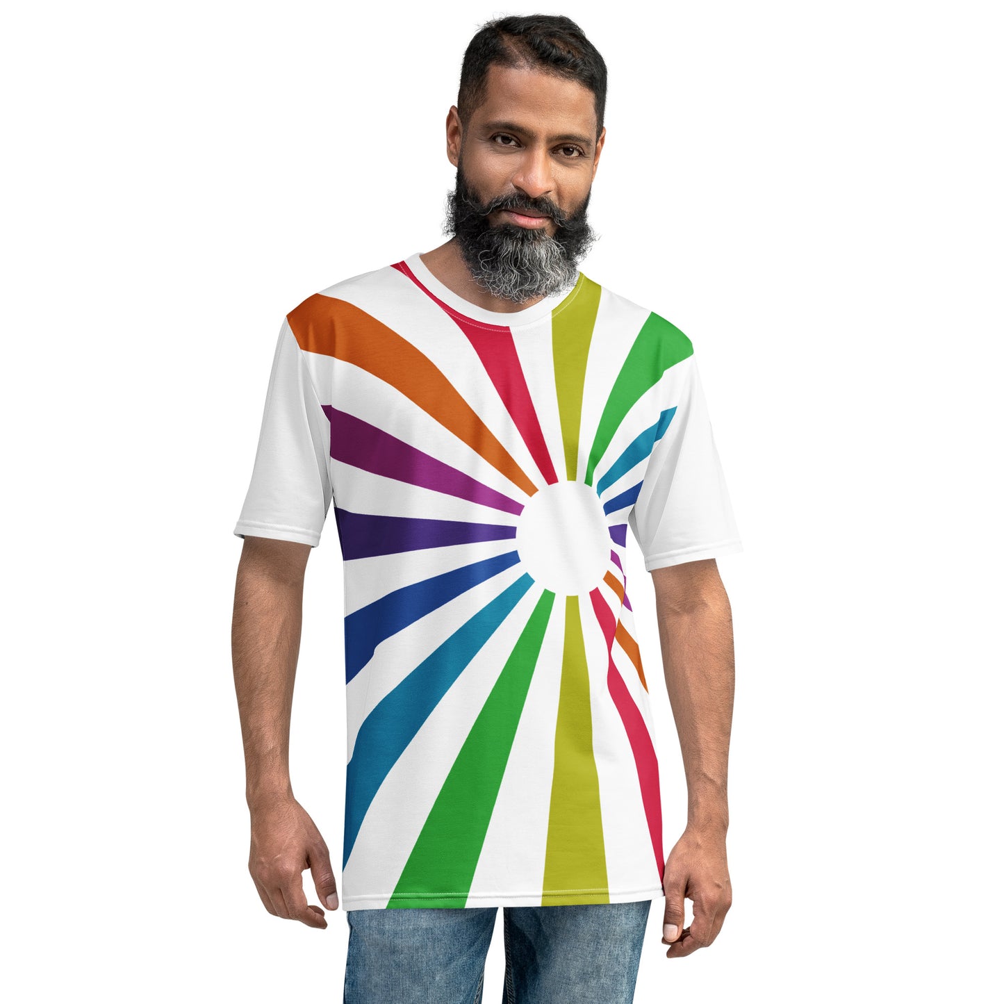 Men's T-shirt "White Rainbowrise"