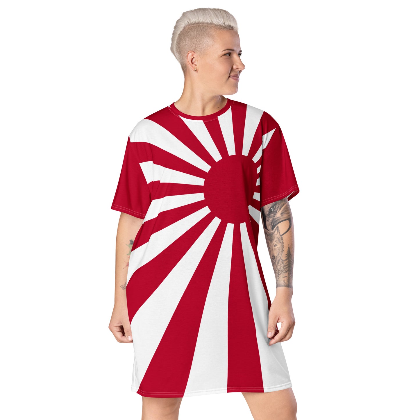 T-shirt dress "SUNRISE" produced by HINOMARU-HONPO