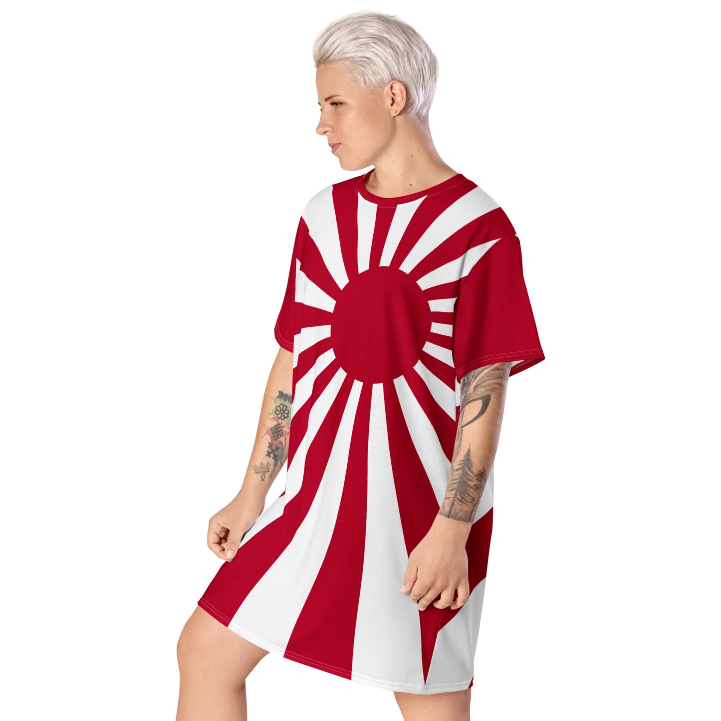 T-shirt dress "SUNRISE" produced by HINOMARU-HONPO