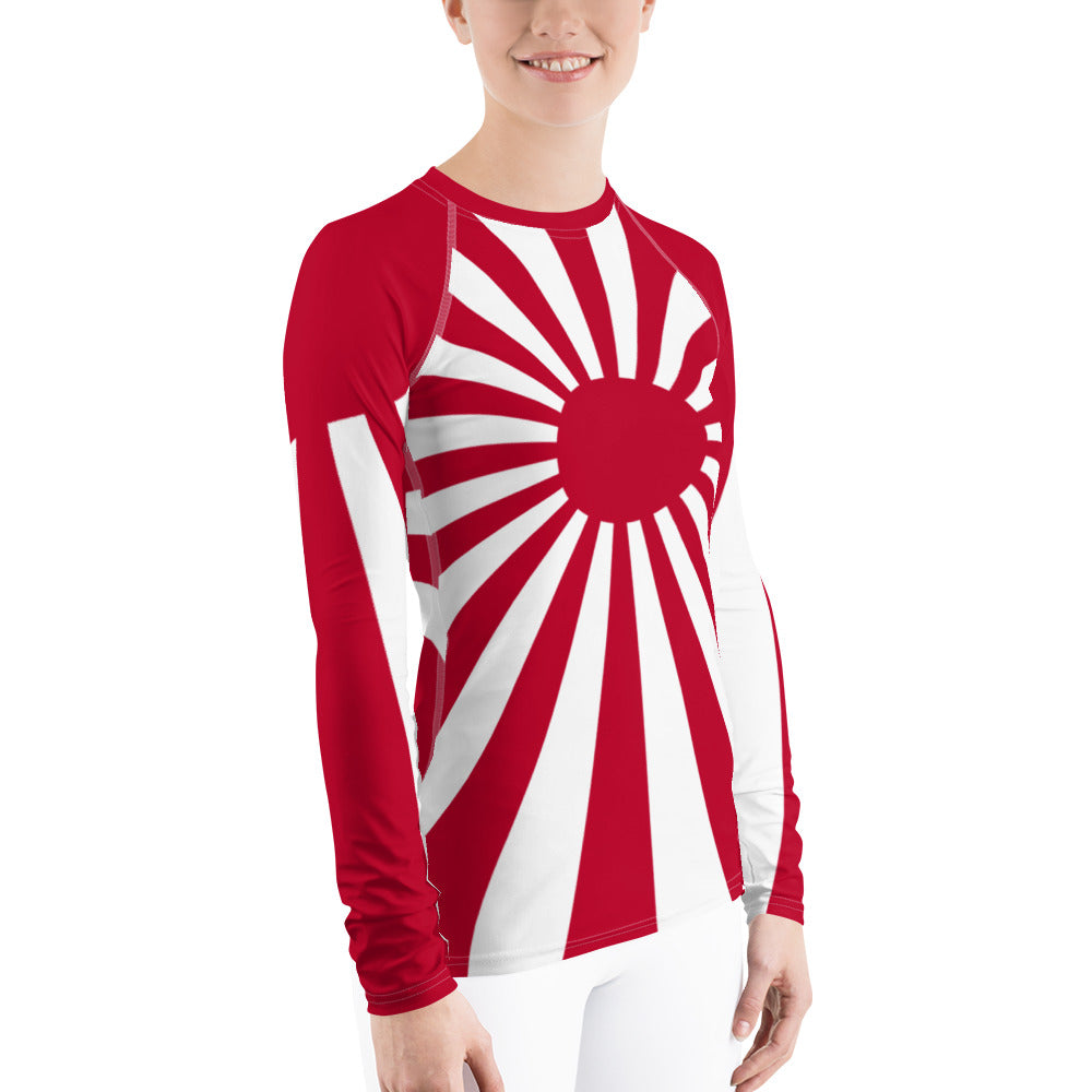 Women's Rash Guard "SUNRISE" produced by HINOMARU-HONPO