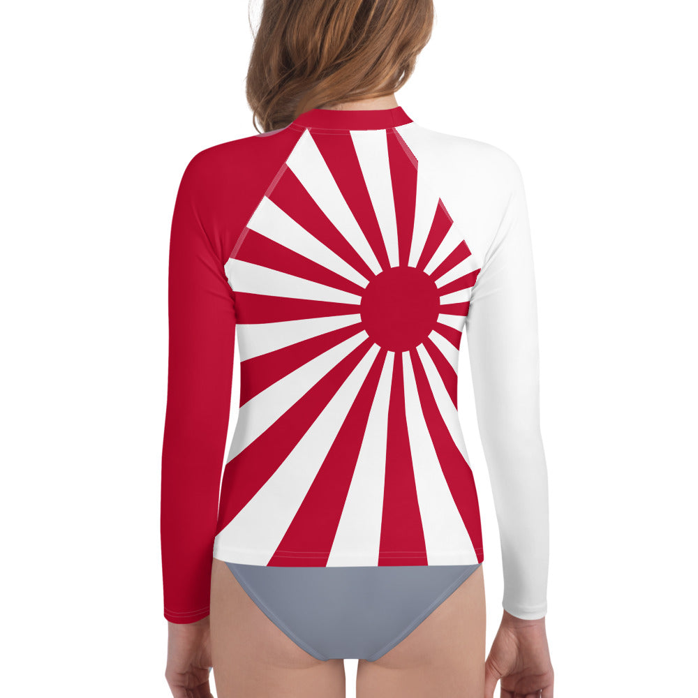 Youth Rash Guard "SUNRISE" produced by HINOMARU-HONPO