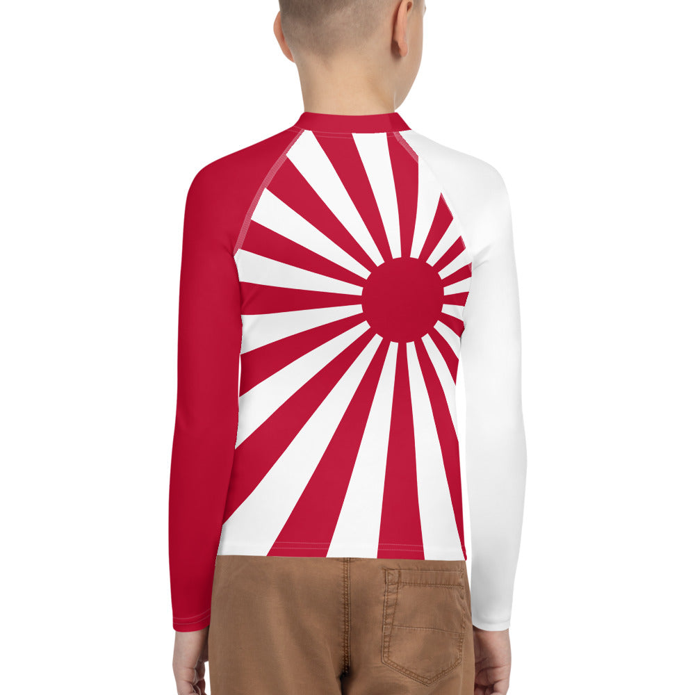 Youth Rash Guard "SUNRISE" produced by HINOMARU-HONPO