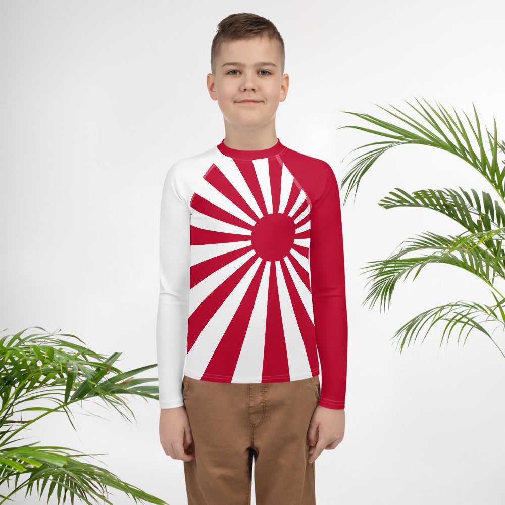 Youth Rash Guard "SUNRISE" produced by HINOMARU-HONPO