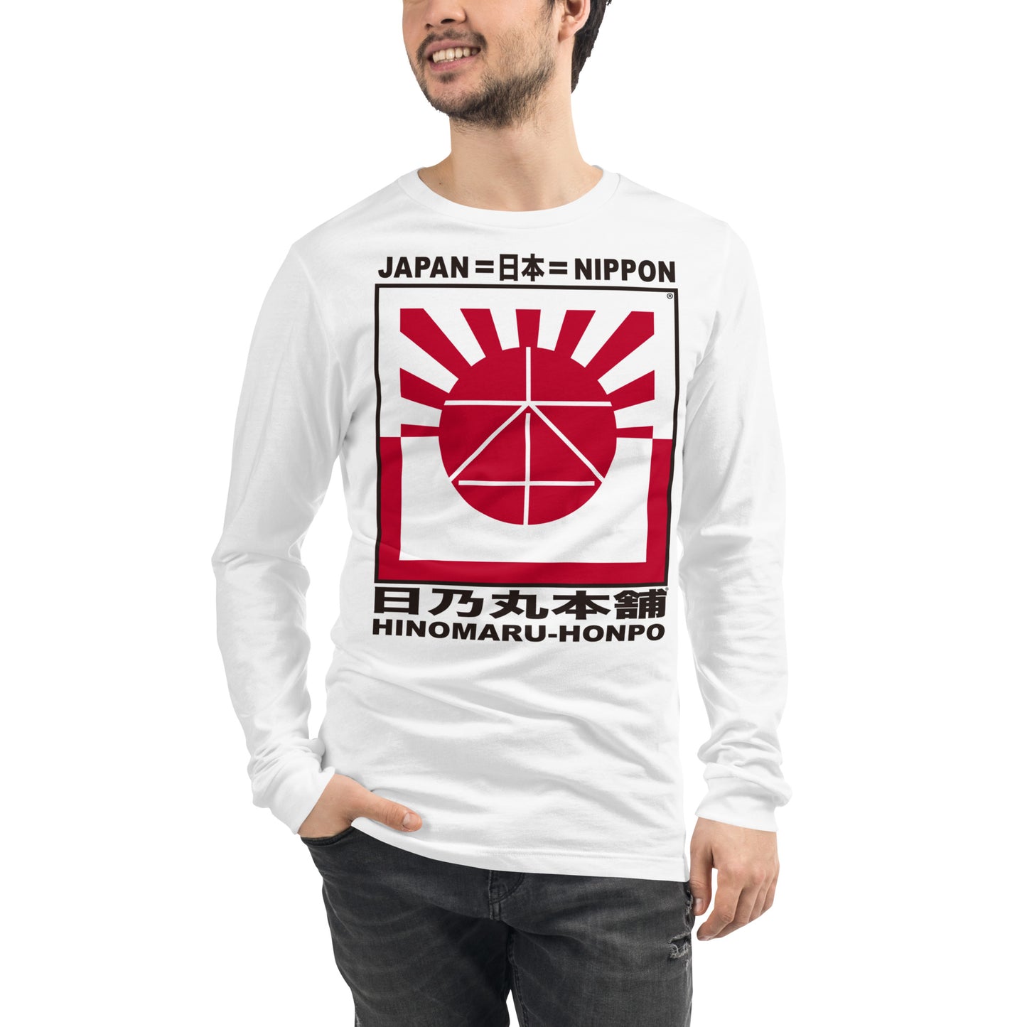 Unisex Long Sleeve Tee "HINOMARU-HONPO"