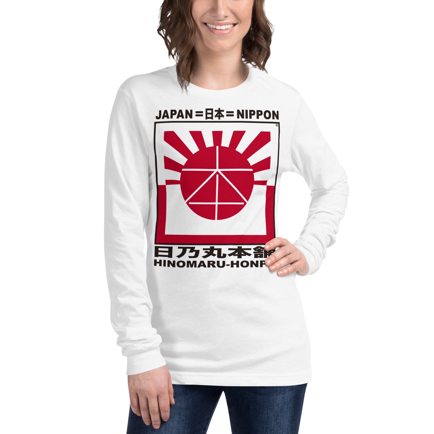 Unisex Long Sleeve Tee "HINOMARU-HONPO"