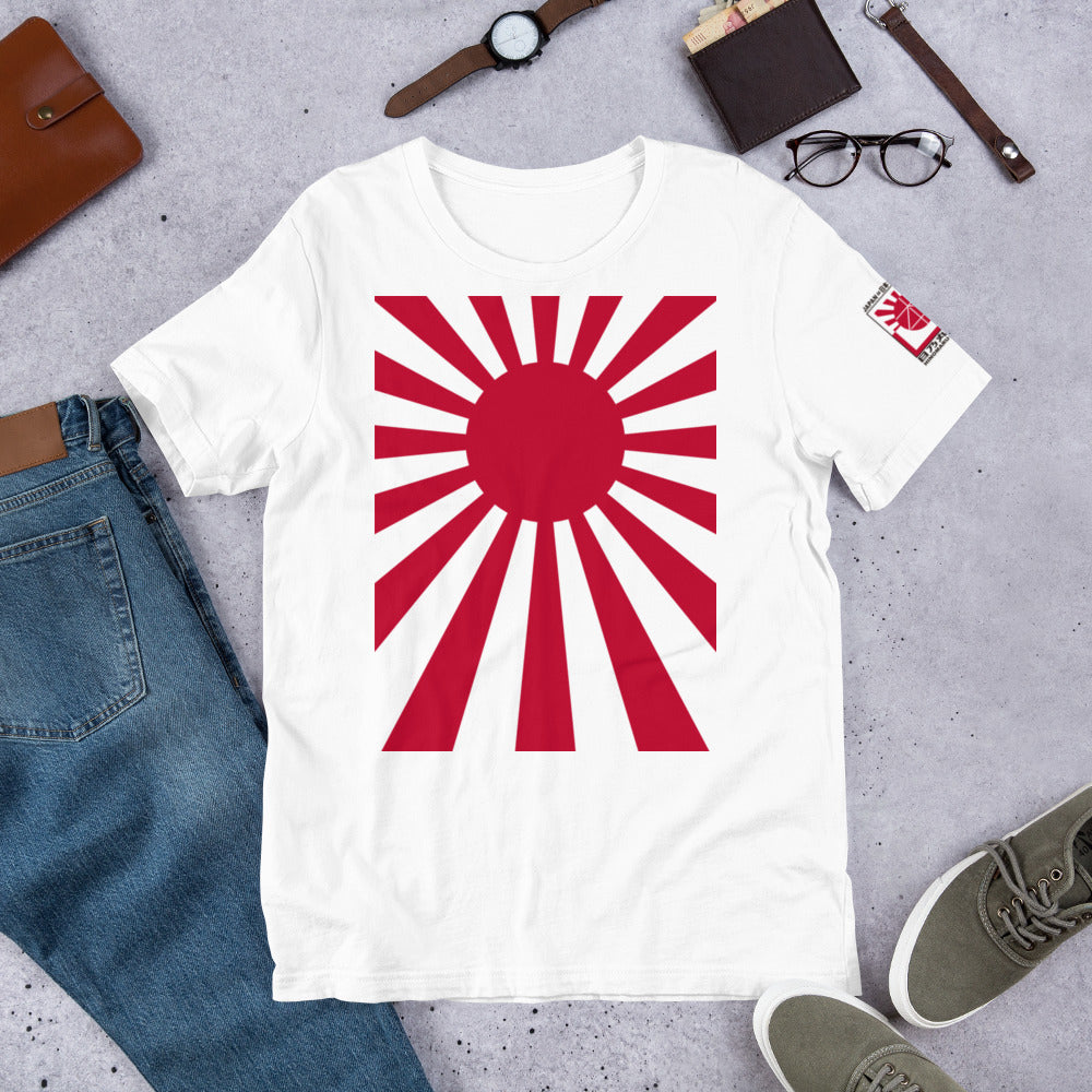 Short-Sleeve Unisex T-Shirt "SUNRISE" produced by HINOMARU-HONPO