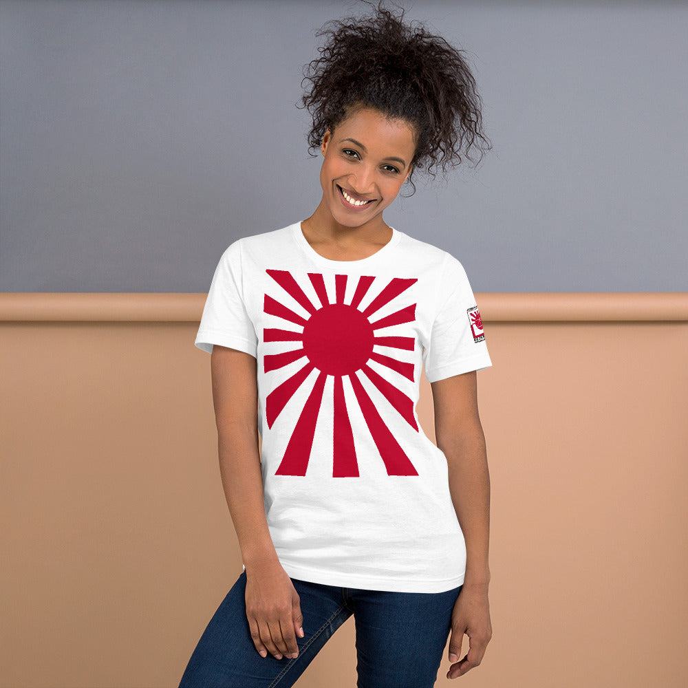 Short-Sleeve Unisex T-Shirt "SUNRISE" produced by HINOMARU-HONPO