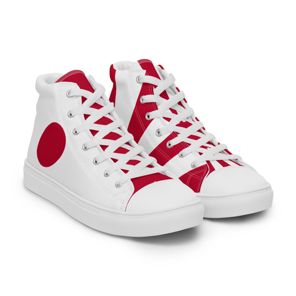 Women’s high top canvas shoes "SUNRISE" produced by HINOMARU-HONPO