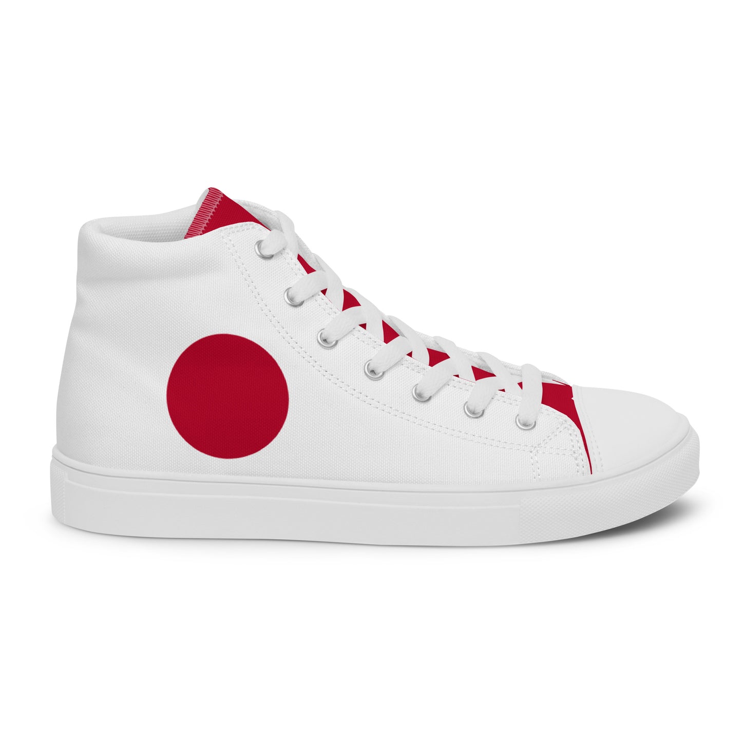 Women’s high top canvas shoes "SUNRISE" produced by HINOMARU-HONPO